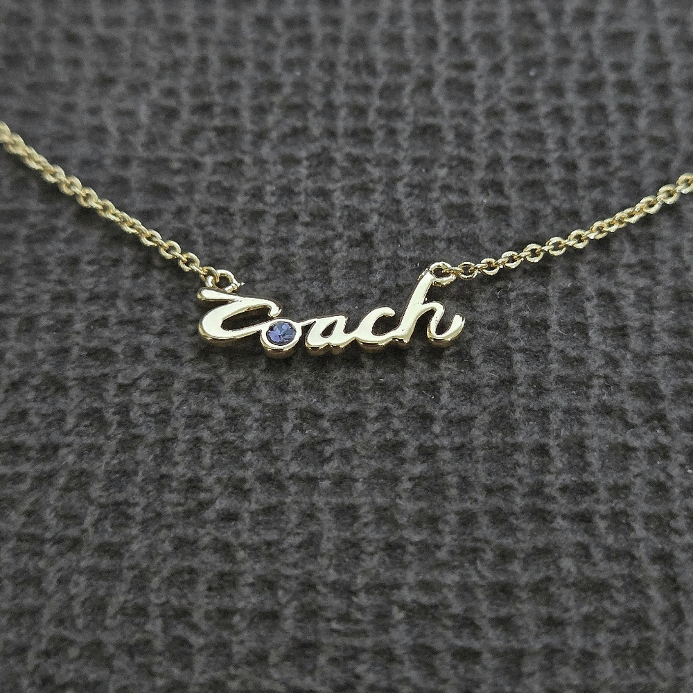 Coach Stationary Script🖋 "Coach" Necklace - Picture 2 of 15